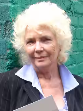 Fionnula Flanagan at a Sinn Féin meeting for the Save Moore Street campaign (2012)