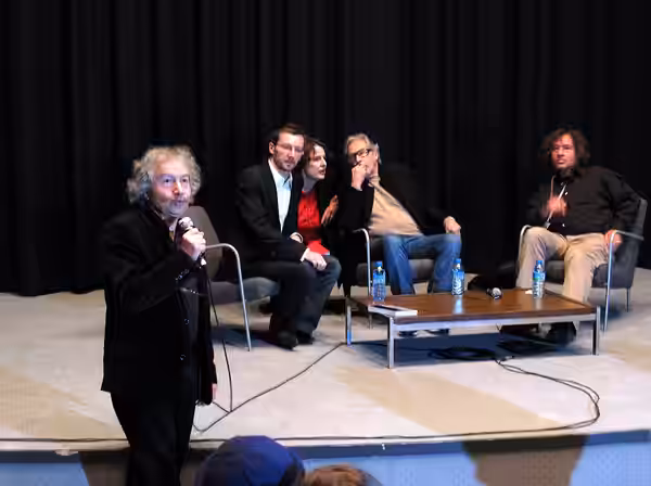 Mark Rydell, à Amiens (Somme, France) - De passage à la "Maison de la Culture" lors du « 28ème Festival international du film d'Amiens ». Jean-Pierre Garcia, di (2008)
