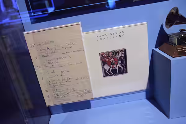 Graceland artifacts from Paul Simon at the Rock and Roll Hall of Fame in Cleveland, Ohio. Flickr Tags: ohio simon paul cleveland graceland rockandrollhalloffame (2014)
