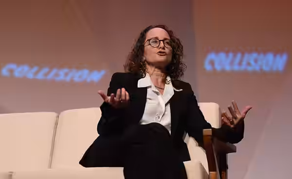 2 May 2018; Nina Jacobson, Color Force, on Center stage during day two of Collision 2018 at Ernest N. Morial Convention Center in New Orleans. Photo by Stephen 