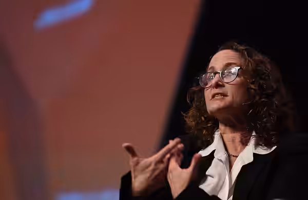 2 May 2018; Nina Jacobson, Color Force, on Center stage during day two of Collision 2018 at Ernest N. Morial Convention Center in New Orleans. Photo by Stephen 