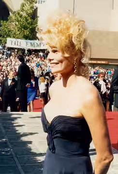 Mariel Hemingway on the red carpet at the 1992 Emmy Awards