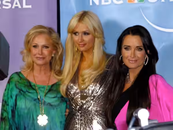 Kathy Hilton, Paris Hilton and Kyle Richards at NBC party at TCA (2011)