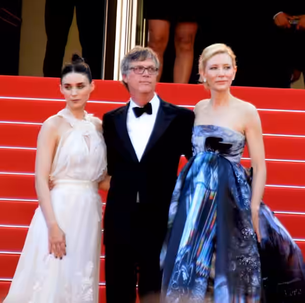 Rooney Mara, Todd Haynes and Cate Blanchett during premiere of Carol at the 2015 Cannes Film Festival.