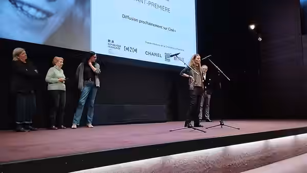 Avant-première de "Bulle Ogier, portrait d'une étoile cachée" à la Cinémathèque française, le 21 avril 2025.