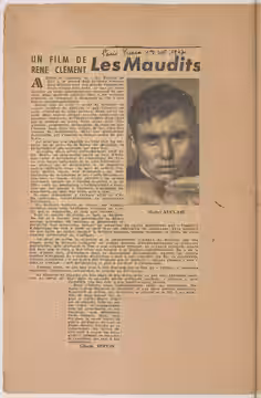 Sujet : Les maudits (1946) Contient : coupures de presse Langue : français (1947)