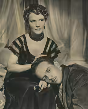 Elisa Cegani e Frank Latimore nel film La nemica 1950