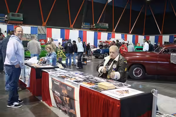 American Graffiti actor Bo Hopkins at the 2009 Sacramento Autorama.