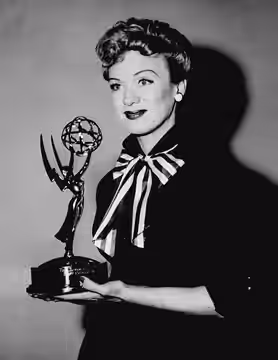 Eve Arden with her 1954 Emmy