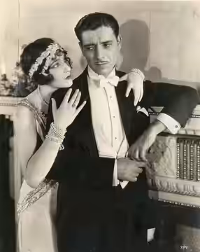 Still from the American drama film His Supreme Moment (1925). Subjects (LCTGM): motion pictures, actresses, actors