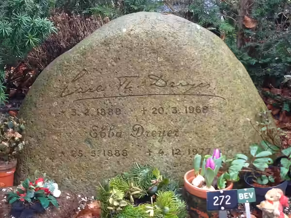 Gravestone of filmmaker Carl Theodor Dreyer (2017)