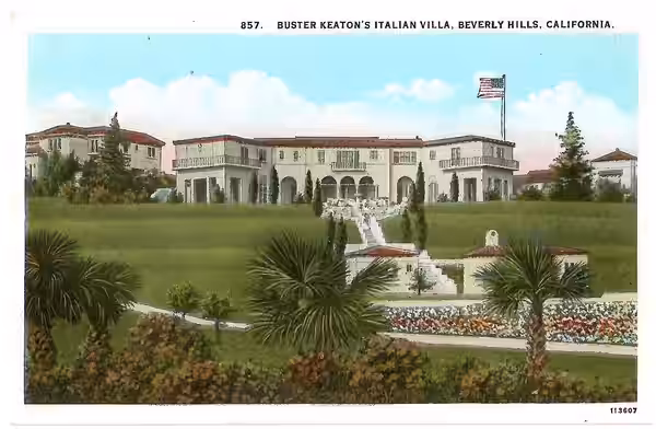 857 Buster Keaton's Italian Villa, Beverly Hills, California 113607 (1930)