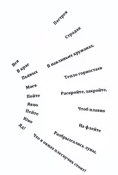 Sergei Tretyakov, poet-futurist from Russia 1892-1937 Here is the text of his poem Veer (The Fan) (2011)