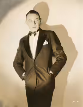 Lucien Prival, silent film actor. From the back: "A European Type' Lucien Prival, however, is an American who received his stage and screen training abroad. He (1927)