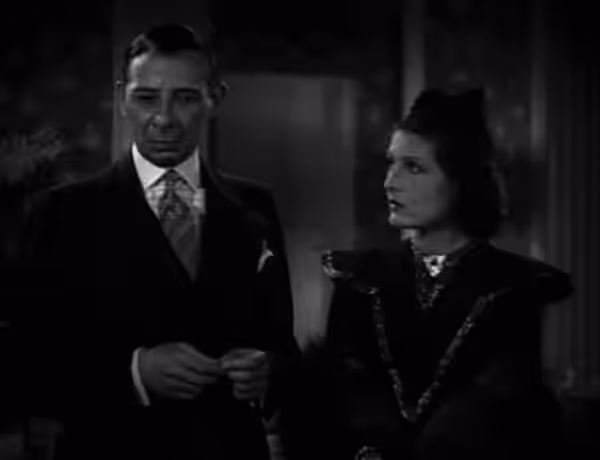 Lucien Prival and Evelyn Brent in Mr. Wong, Detective - cropped screenshot (1938)
