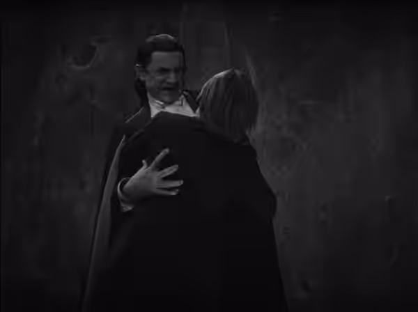 A screenshot from the trailer for Dracula (1931)