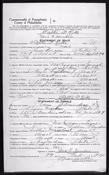 Pennsylvania, County Marriages, 1885-1950 (1924)