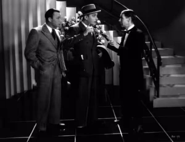 (From left) Robert Armstrong, Lew Cody, and an unidentified actor in The Baby Cyclone (1928)