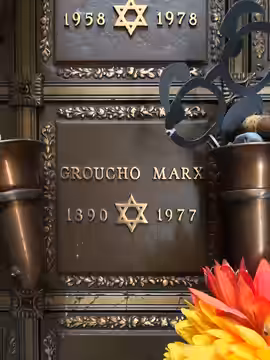Niche of Groucho Marx at Eden Memorial Park. (2014)