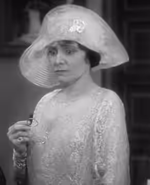 Margaret Dumont in the American comedy film The Cocoanuts (1929).