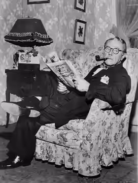 Photo of Charles Ruggles from the television comedy The Ruggles. (1951)