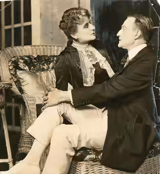 A scene from the stage play "Nobody's Fool," which played at the Metropolitan Theater, Seattle. Dated Mar. 3, 1921. Includes May Robson. Subjects: plays, actres