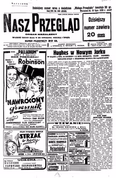 Title page of Nasz Przegląd daily newspaper (15.7.1938)en:Howard Hughes' flight of 10.7.1938film-ads:en:A Slight Case of Murderen:The Case of the Stuttering Bis
