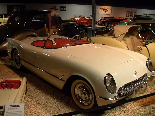 1953 John Wayne Corvette Convertible National Automobile Museum, Lake St, Reno, Nevada, USA.