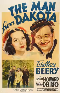 Poster for the 1940 film The Man From Dakota. The item has no copyright markings on it as can be seen in the links above. At bottom left is "C"-for poster versi