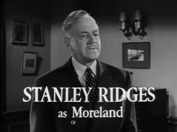 Stanley Ridges in No Way Out (1950) - trailer (cropped screenshot)