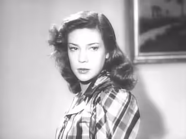 Maria Michi in una scena del film italiano Roma città aperta (1945)