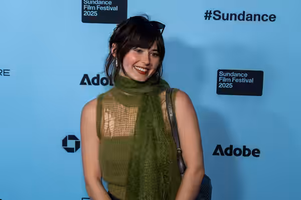 Ruby Cruz at the "By Design" red carpet at the 2025 Sundance Film Festival in Park City, Utah. Please attribute to Casey Nedelka if used elsewhere.