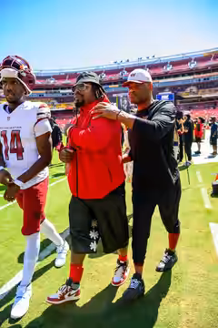 LANDOVER, MD - The Washington Commanders played their second home game of the 2025 preseason against the Baltimore Ravens on August 23, 2025. (Joe Glorioso / Al