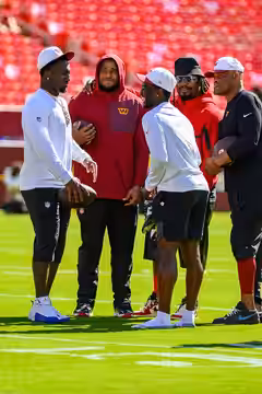 LANDOVER, MD - The Washington Commanders played their second home game of the 2025 preseason against the Baltimore Ravens on August 23, 2025. (Joe Glorioso / Al