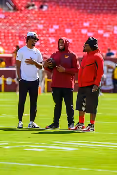 LANDOVER, MD - The Washington Commanders played their second home game of the 2025 preseason against the Baltimore Ravens on August 23, 2025. (Joe Glorioso / Al