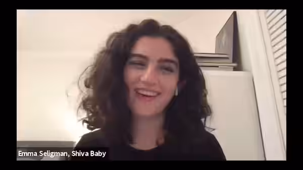 Emma Seligman at the 2020 virtual Boston Jewish Film Festival.