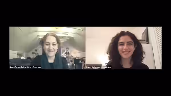Emma Seligman at the 2020 virtual Boston Jewish Film Festival.