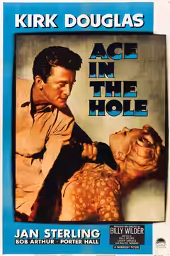 Theatrical poster for the American release of the 1951 film Ace in the Hole.