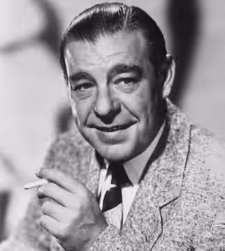 This is a publicity photo, circulated for publicity, of Lon Chaney Jr., published in 1950 without copyright notice, qualifying it under public domain.