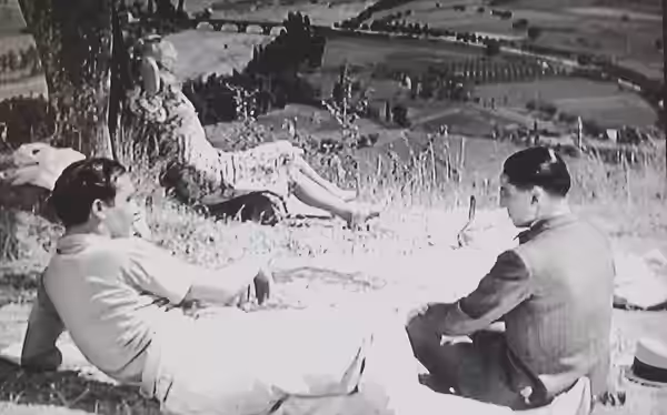 Marcello Spada, Lina Gennari e Carlo Petrangeli in una scena di "Treno popolare" (Matarazzo, 1933) (2014)