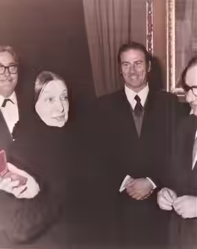 L'attrice Paola Borboni e il maestro coreografo Guido Lauri. (2003)