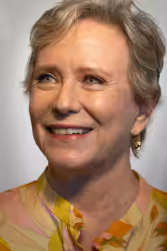 Eve Plumb photographed at the 2022 Off-Broadway opening of Kinky Boots