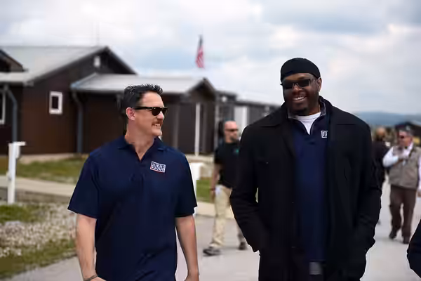 Actor Matthew Lillard and former NBA player Sam Perkins visit Camp Bondsteel, Kosovo, as Army Gen. Frank Grass, chief, National Guard Bureau, leads the first-ev (2016)