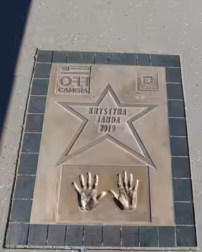 Walk of Fame - Aleja Gwiazd in Kraków. Plaque for Krystyna Janda (2024)