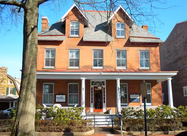 Boyhood home of composer Samuel Barber. (Note Historical Marker in front of house) in West Chester, PA I donate this photo to the public domain (2010)