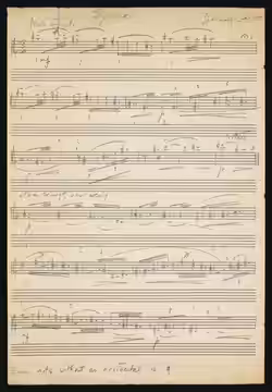 Samuel Barber's transcription of Claude Debussy's Syrinx, a piece of incidental music for Gabriel Mourey's dramatic poem in three acts Psyché; «etwas bewegt abe