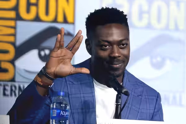 David Ajala speaking at the 2019 San Diego Comic Con International, for "Star Trek: Discovery", at the San Diego Convention Center in San Diego, California. Ple