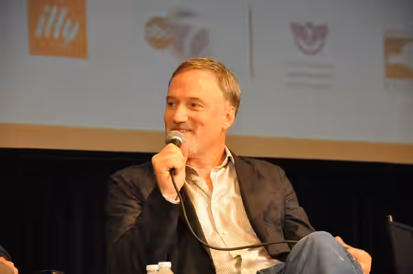 El director de cine David Fincher en el estreno de The social network en el Festival de Cine de Nueva York. 24 de septiembre de 2010.