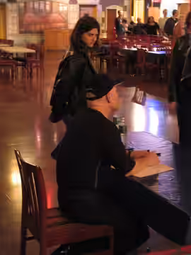 During the post-show meet-and-greet (2006)