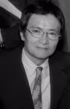 Japanese film and television actor Ken Ogata (Akinobu Ogata) during a press conference for the release of the film "Dreams of Russia," Moscow, May 4, 1992